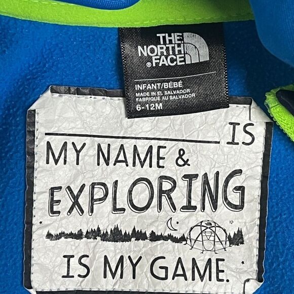 The North Face Fleece Full Zip Hoodie Jacket Baby Infant 6 - 12 Months - Picture 3 of 5